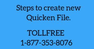 Read more about the article How to create new Quicken file