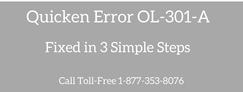 Read more about the article Quicken Error OL-301-A