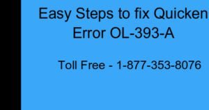 Read more about the article Quicken Error OL-393-A For Windows/Mac