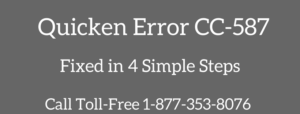 Read more about the article Quicken Error CC-587 (When Using Online Services)