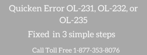 Read more about the article Quicken Error OL-231, OL-232, or OL-235 (When Using Online Services)