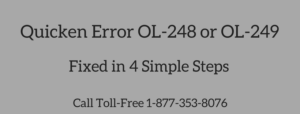 Read more about the article Quicken Error OL-248 or OL-249 (When Using Online Services)