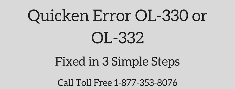 You are currently viewing Quicken Error OL-330 or OL-332 (When Using Online Services)